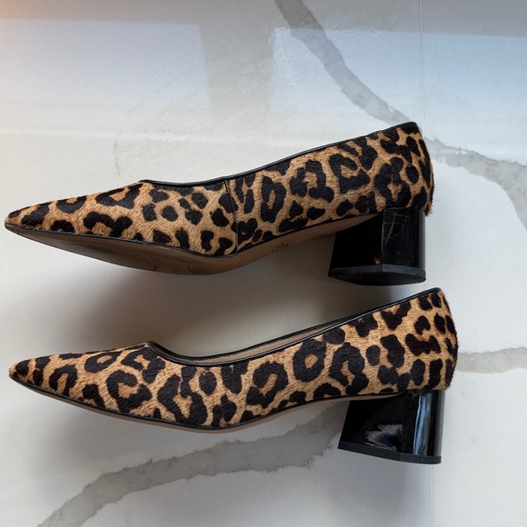 Franco Sarto Leopard Cow Hair Women's pumps 9M - Picture 3 of 5